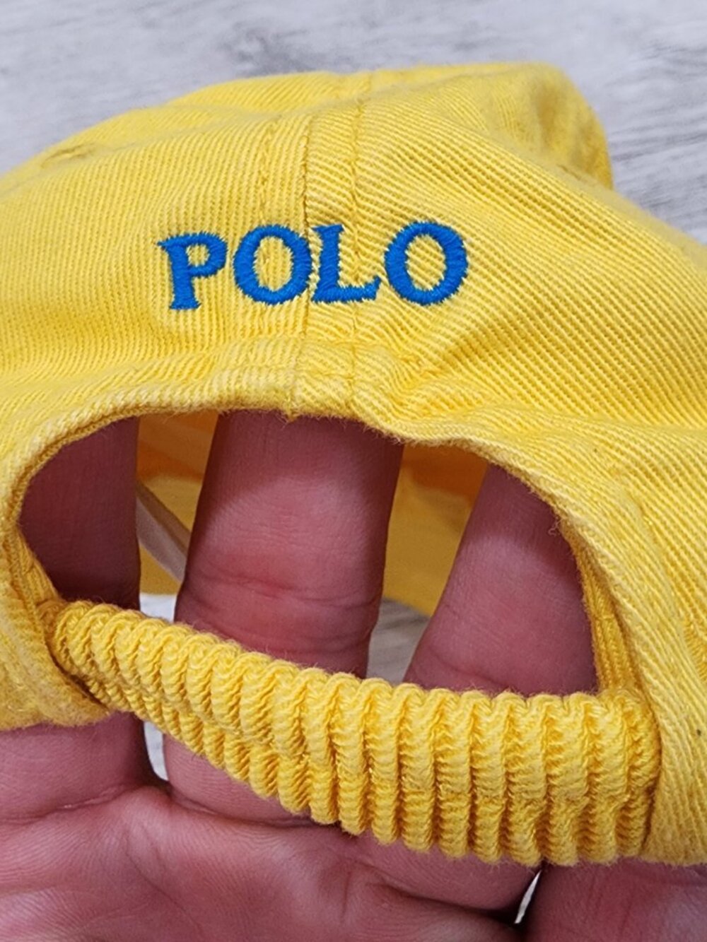 Polo Ralph Lauren Hat Cap Fitted Toddler One Size 12-24M Yellow Embroidered Pony - Picture 4 of 5